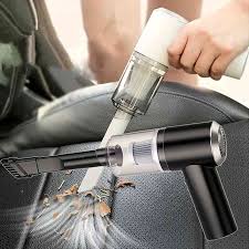 3 in 1 Portable Vacuum Cleaner | Mini Handheld Vacuum, Blower & Brush | USB Rechargeable Dust Cleaner for Car, Home & Office