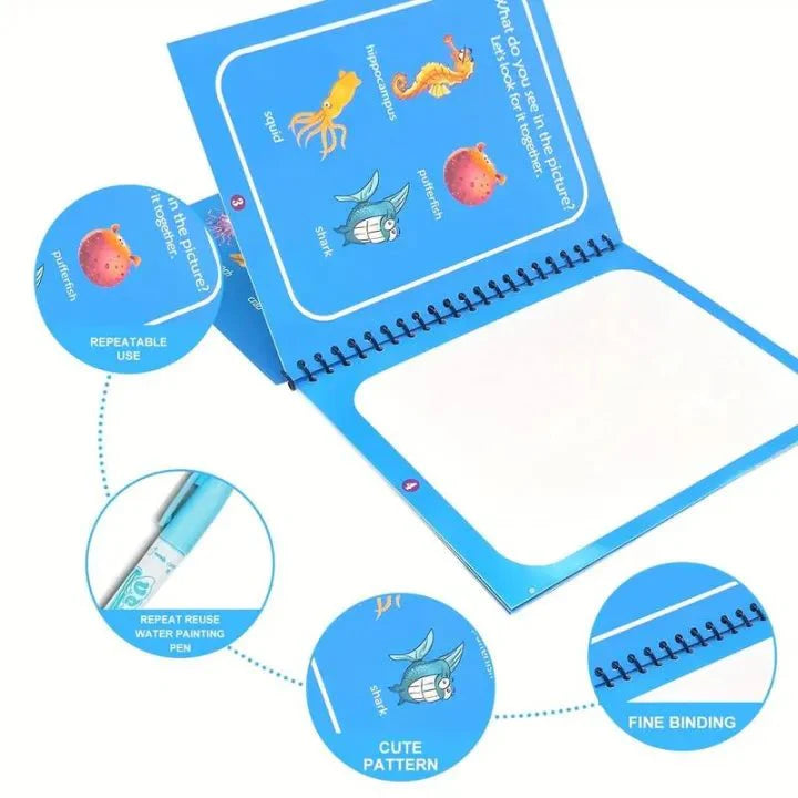 Magic Water Coloring Book Set